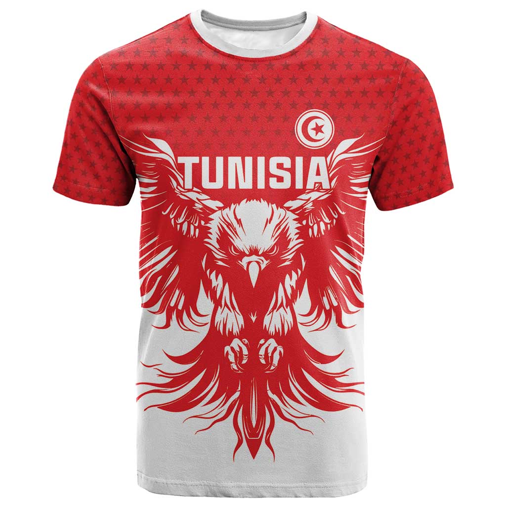 Custom Tunisia Football T-Shirt Eagles of Carthage Spirit Graphic Tee