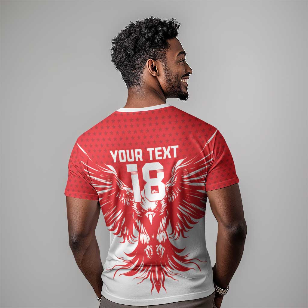 Custom Tunisia Football T-Shirt Eagles of Carthage Spirit Graphic Tee