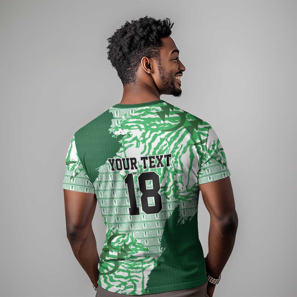Custom Nigeria Fooball T-Shirt Super Eagles National Pride Graphic Tee