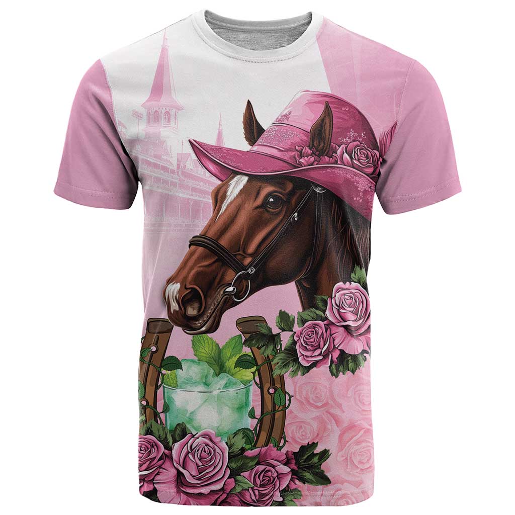 Kentucky Horse Racing T-Shirt Mint Julep Cocktail Graphic Tee