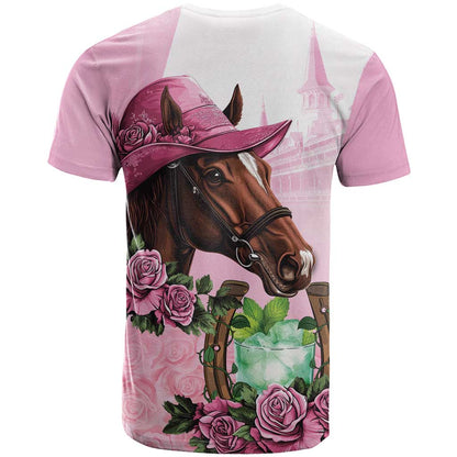 Kentucky Horse Racing T-Shirt Mint Julep Cocktail Graphic Tee