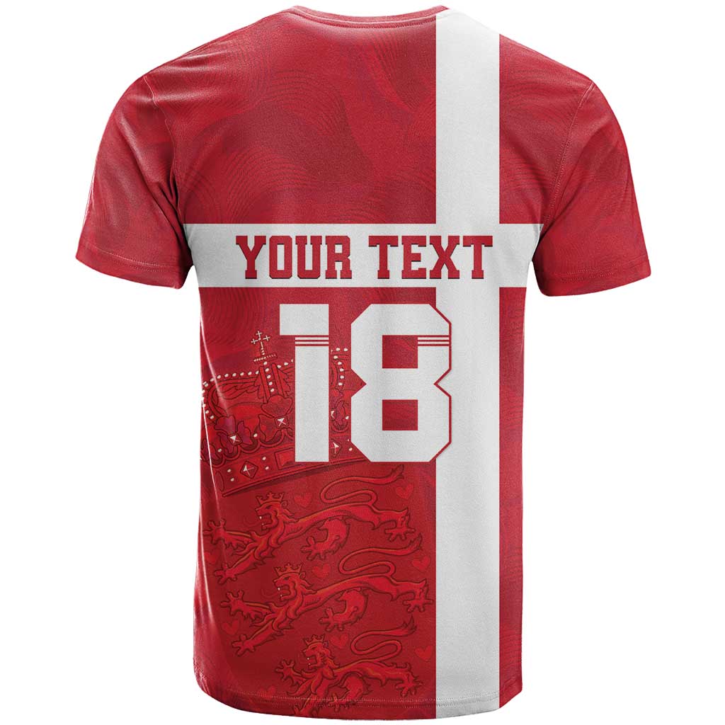 Custom Denmark Football T-Shirt Danish Dynamite Go Champion Graphic Tee