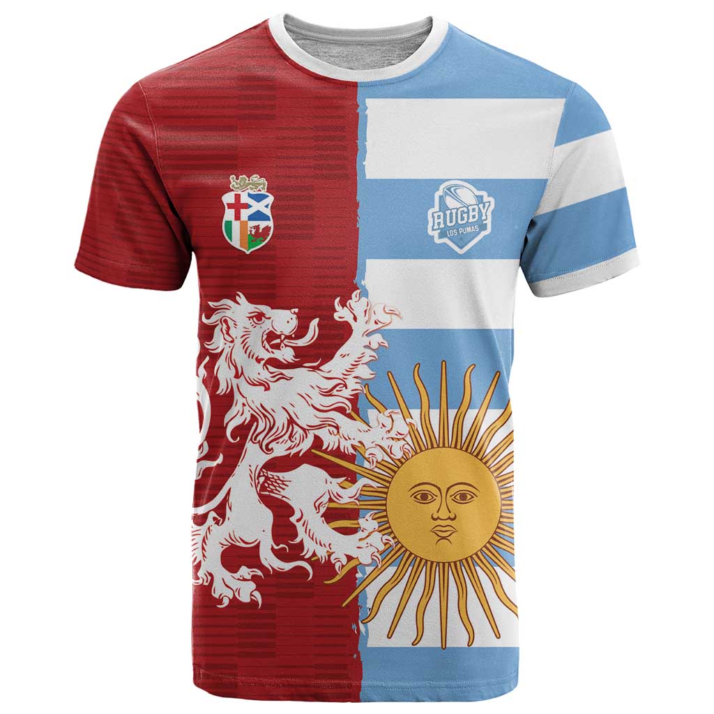 Custom British Lions Argentina T-Shirt Unique Style Graphic Tee