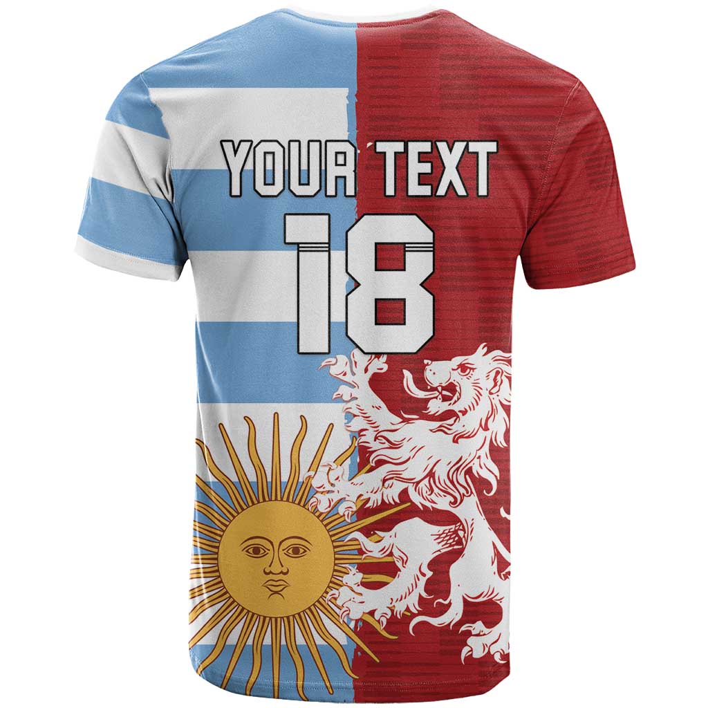 Custom British Lions Argentina T-Shirt Unique Style Graphic Tee