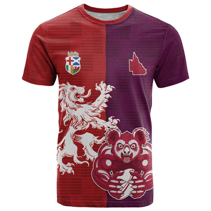 Custom British Lions Brumbies T-Shirt Unique Style Graphic Tee