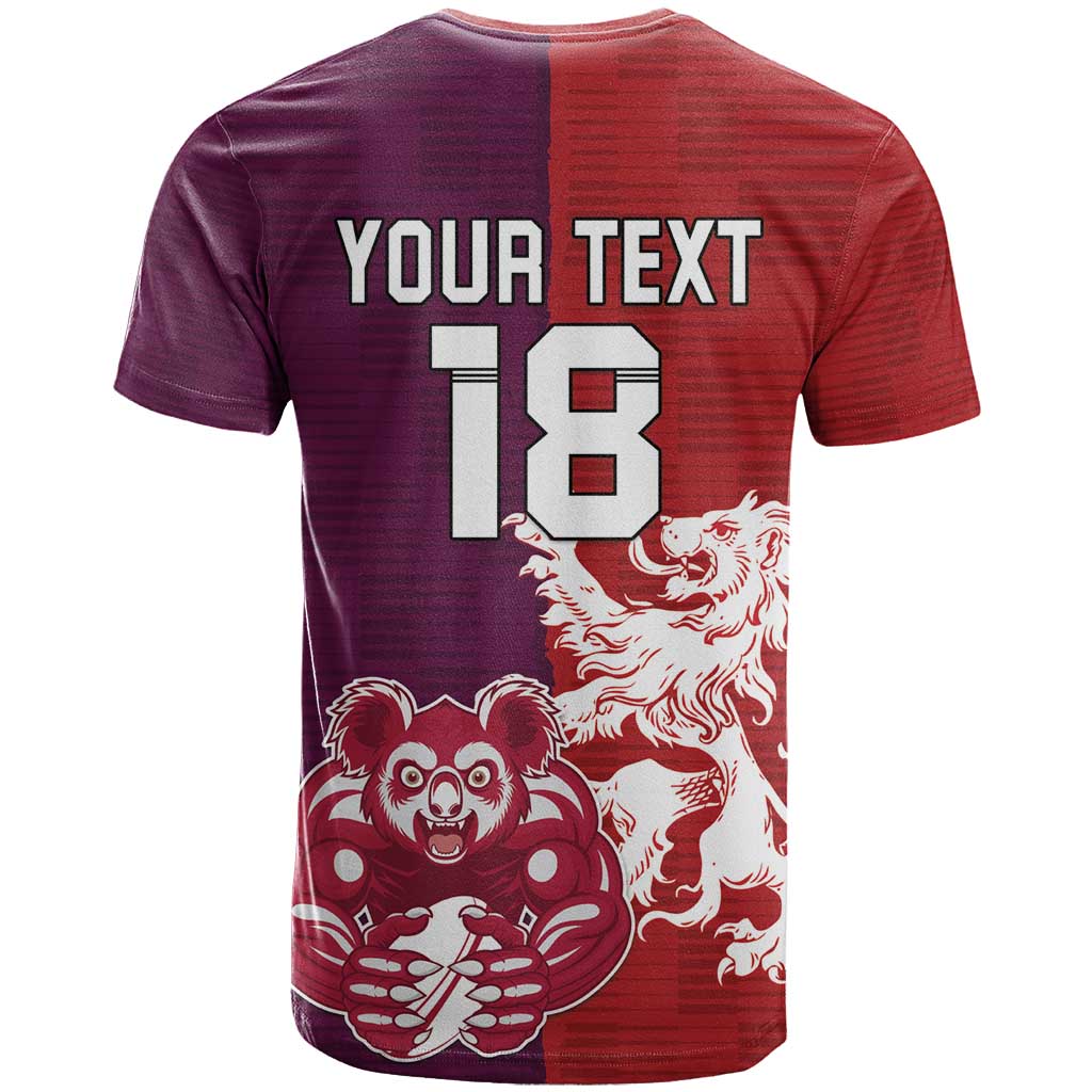 Custom British Lions Brumbies T-Shirt Unique Style Graphic Tee