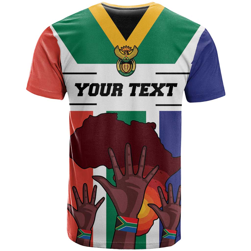 Personalized South Africa Heritage Day T-Shirt Flag Style Graphic Tee