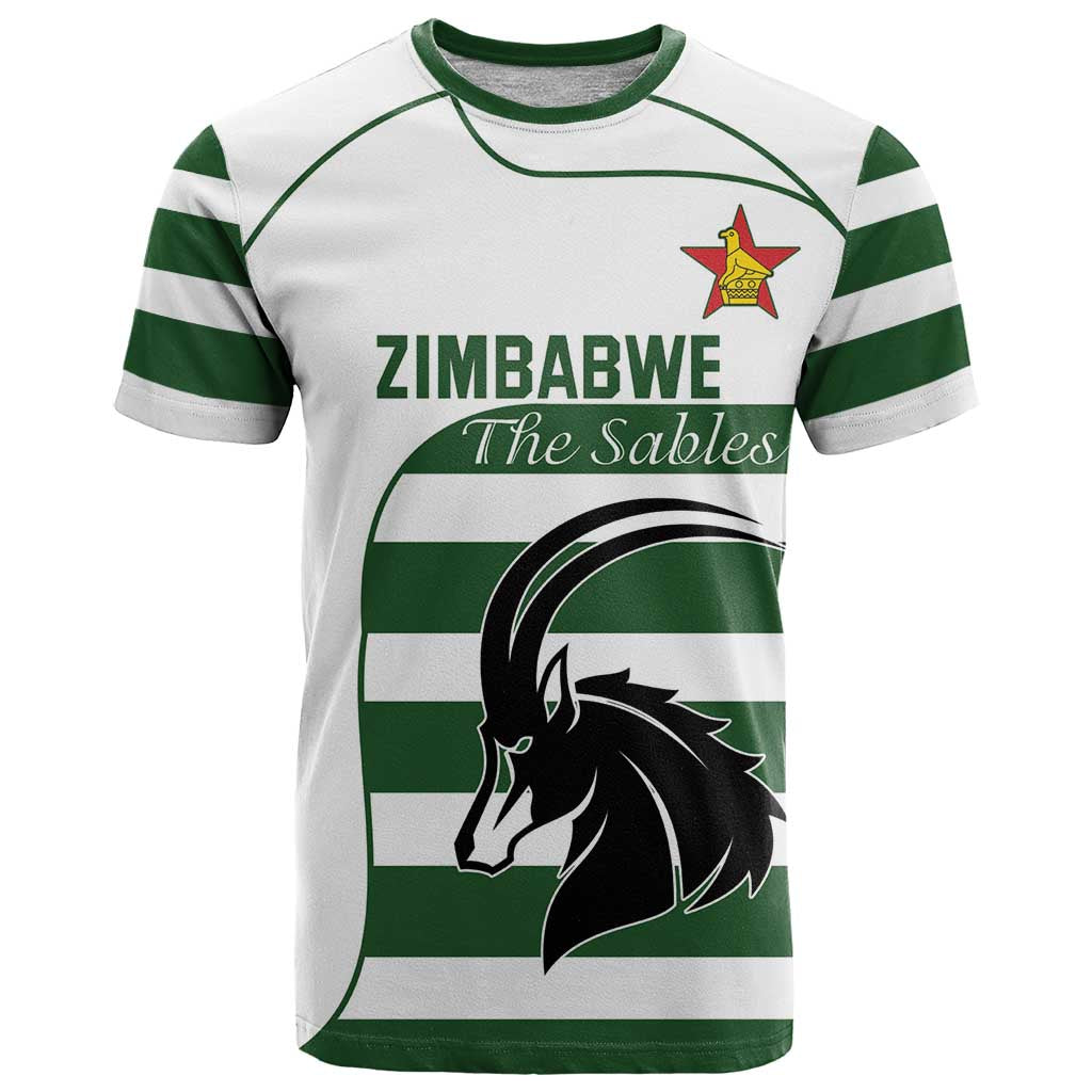Custom Zimbabwe Rugby T-Shirt The Sables Go Champion Graphic Tee