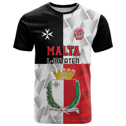 Custom Malta Rugby T-Shirt L-imtaten Go Champions Graphic Tee