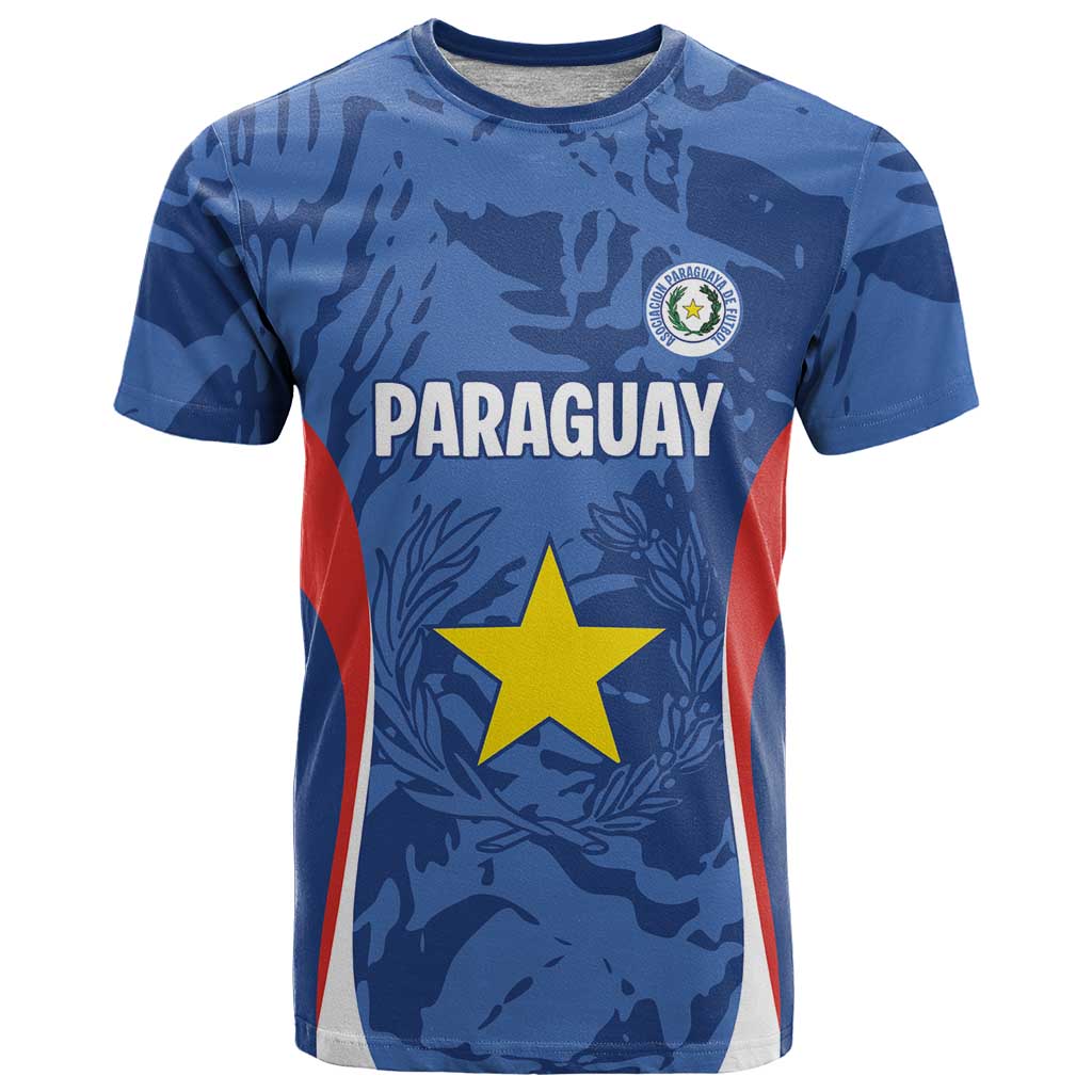 Custom Paraguay Football T-Shirt La Albirroja Pride Graphic Tee