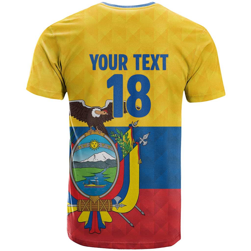 Ecuador Football Custom T-Shirt La Tricolor Pride Graphic Tee