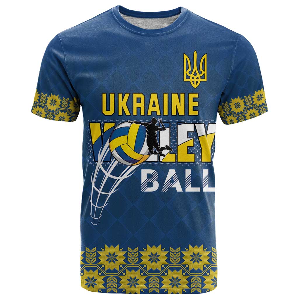 Custom Ukraine Volleyball T-Shirt Cholovicha Zbirna Ukrainy z Volejbolu Graphic Tee
