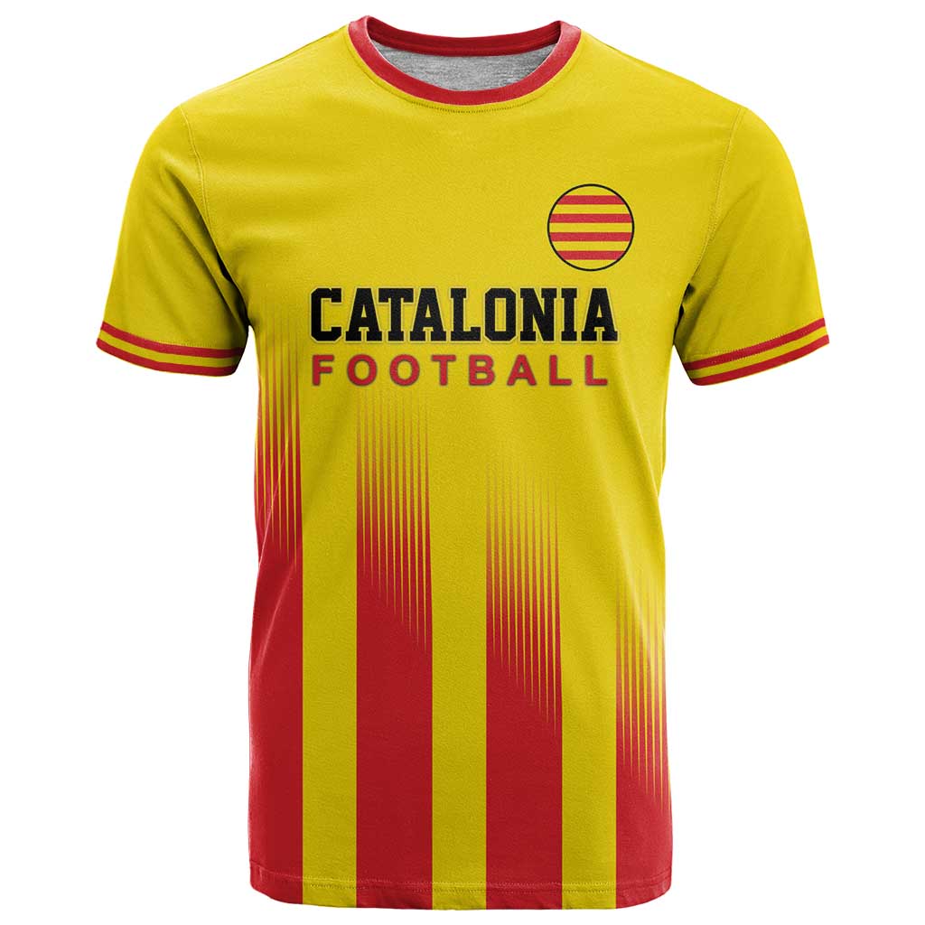 Custom Catalonia Football T-Shirt Seleccio de futbol de Catalunya Graphic Tee