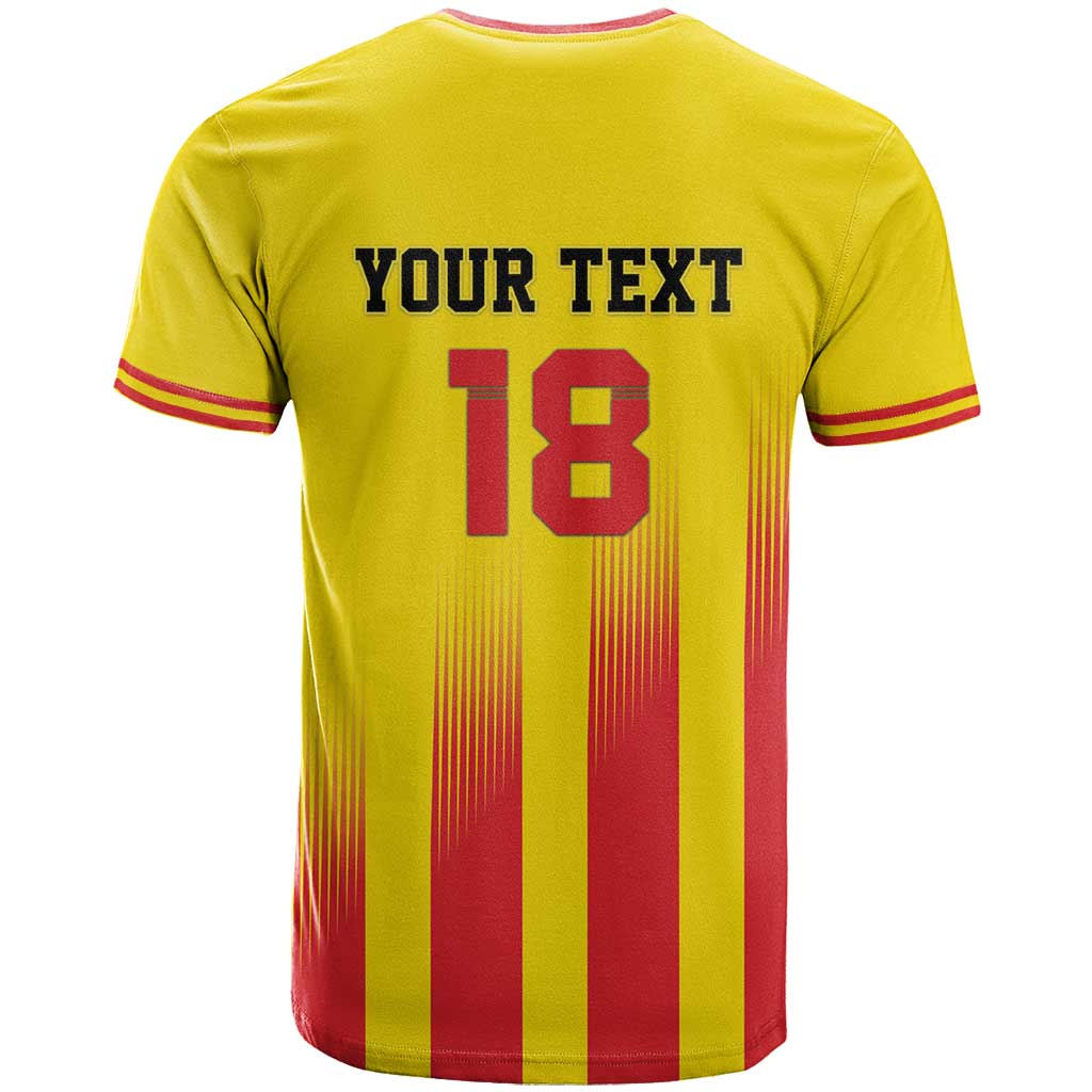 Custom Catalonia Football T-Shirt Seleccio de futbol de Catalunya Graphic Tee