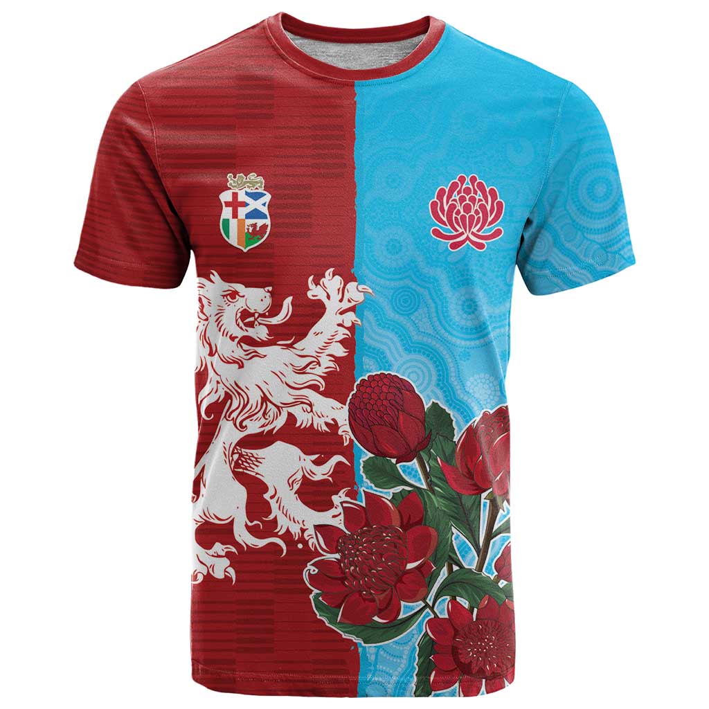 Custom British Lions Waratahs T-Shirt Unique Style Graphic Tee