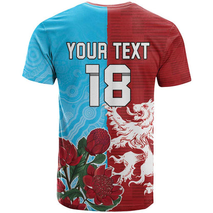 Custom British Lions Waratahs T-Shirt Unique Style Graphic Tee