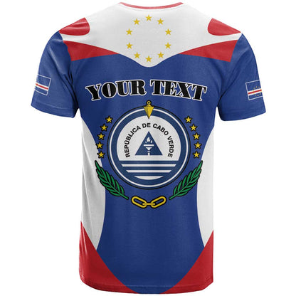 Personalized Cape Verde Coat Of Arms T-Shirt Sport Style Graphic Tee