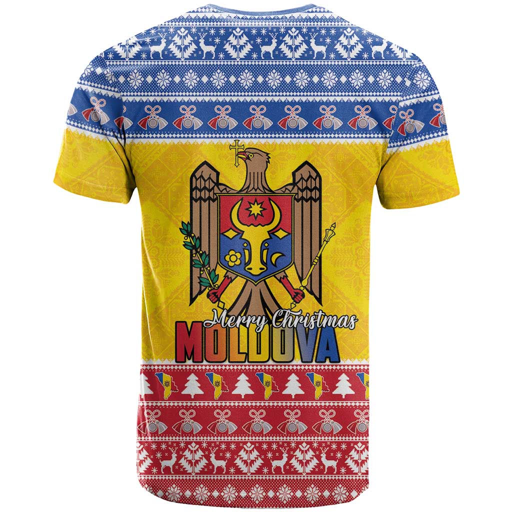 Moldova Christmas T-Shirt Coat Of Arms Craciun fericit Graphic Tee