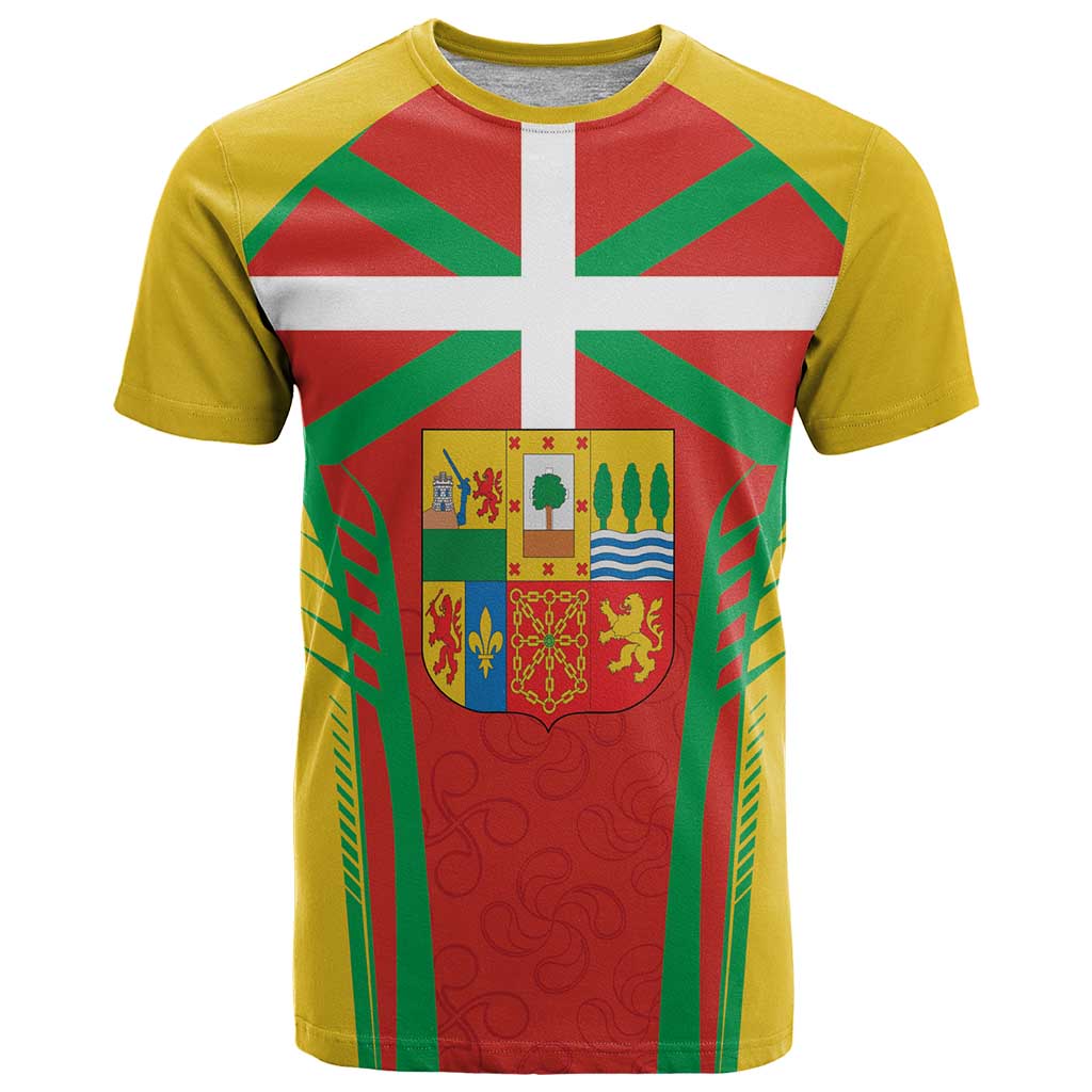 Basque Country T-Shirt Zazpiak Bat Flag Style Graphic Tee
