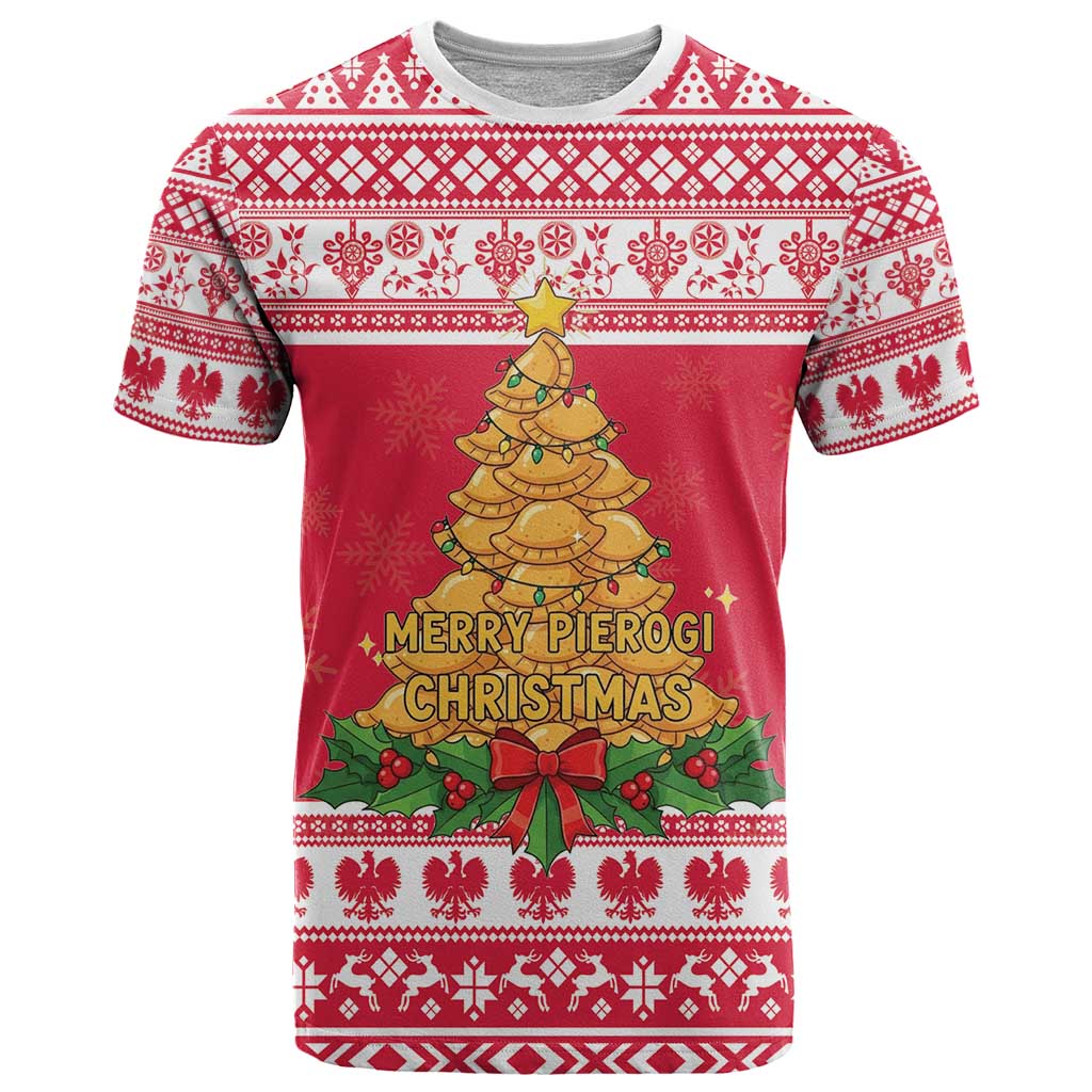 Poland Christmas T-Shirt Oh Pierogi Tree Graphic Tee