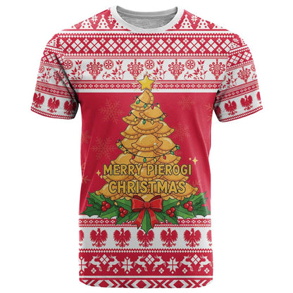 Poland Christmas T-Shirt Oh Pierogi Tree Graphic Tee