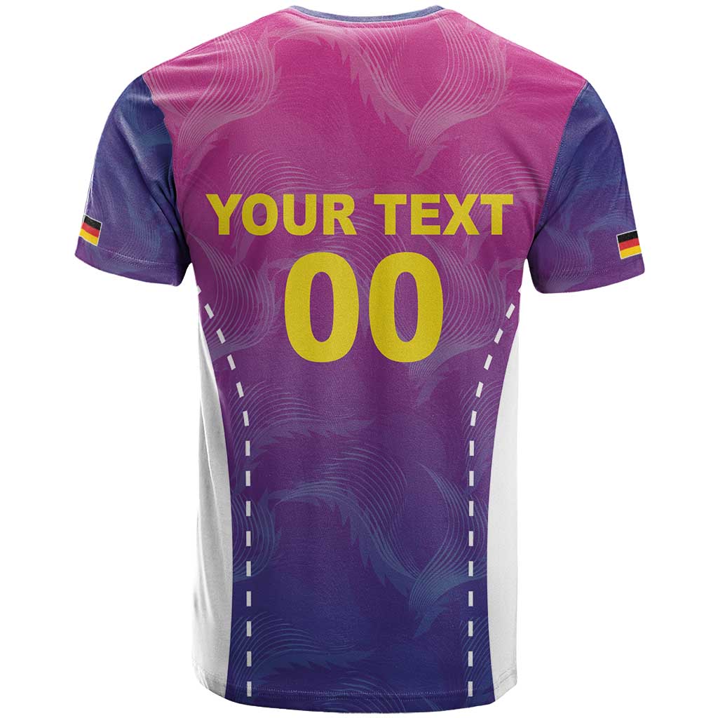 Custom Germany Football T-Shirt Pink Version Graphic Tee