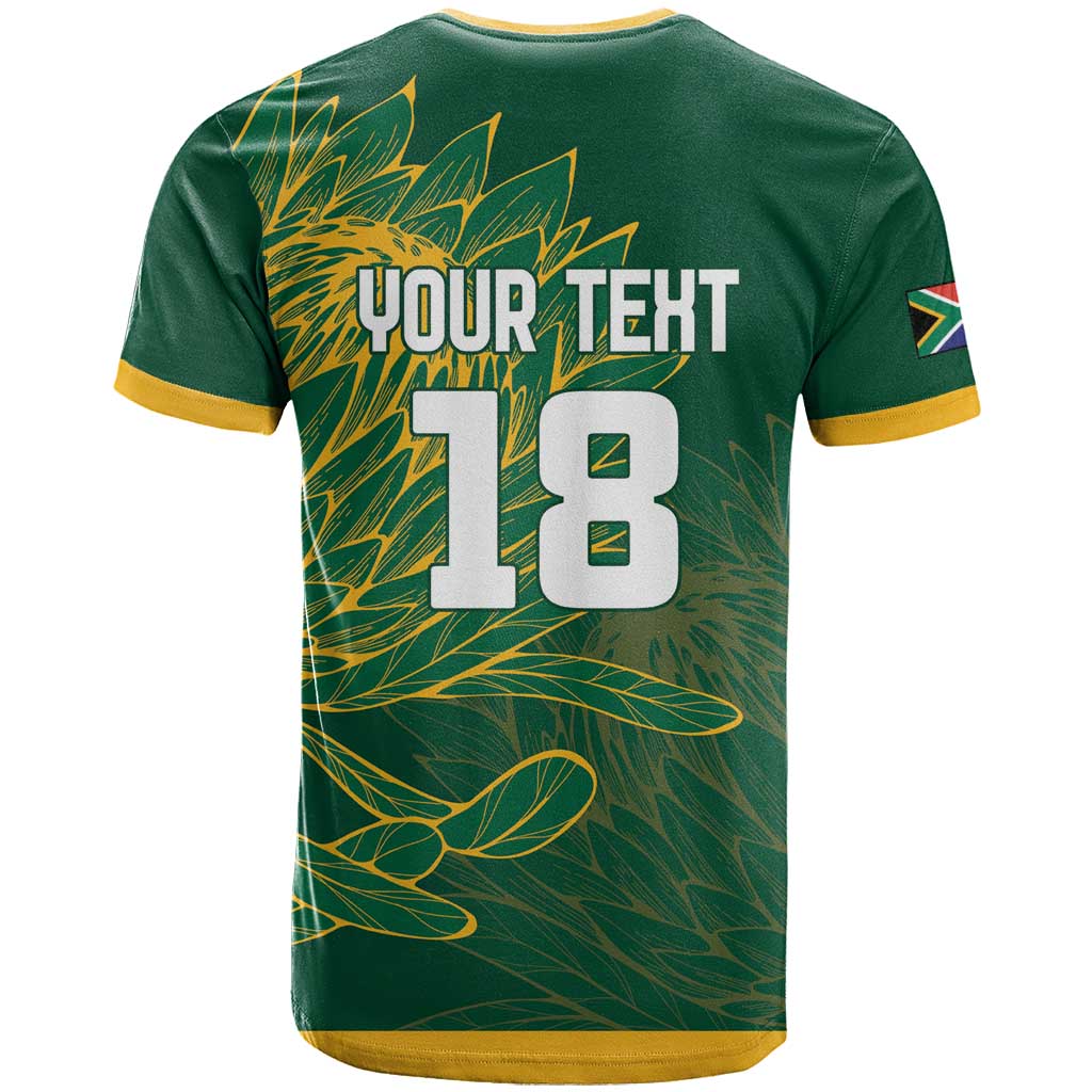 Custom Rugby South Africa T-Shirt Springboks Mascot Graphic Tee