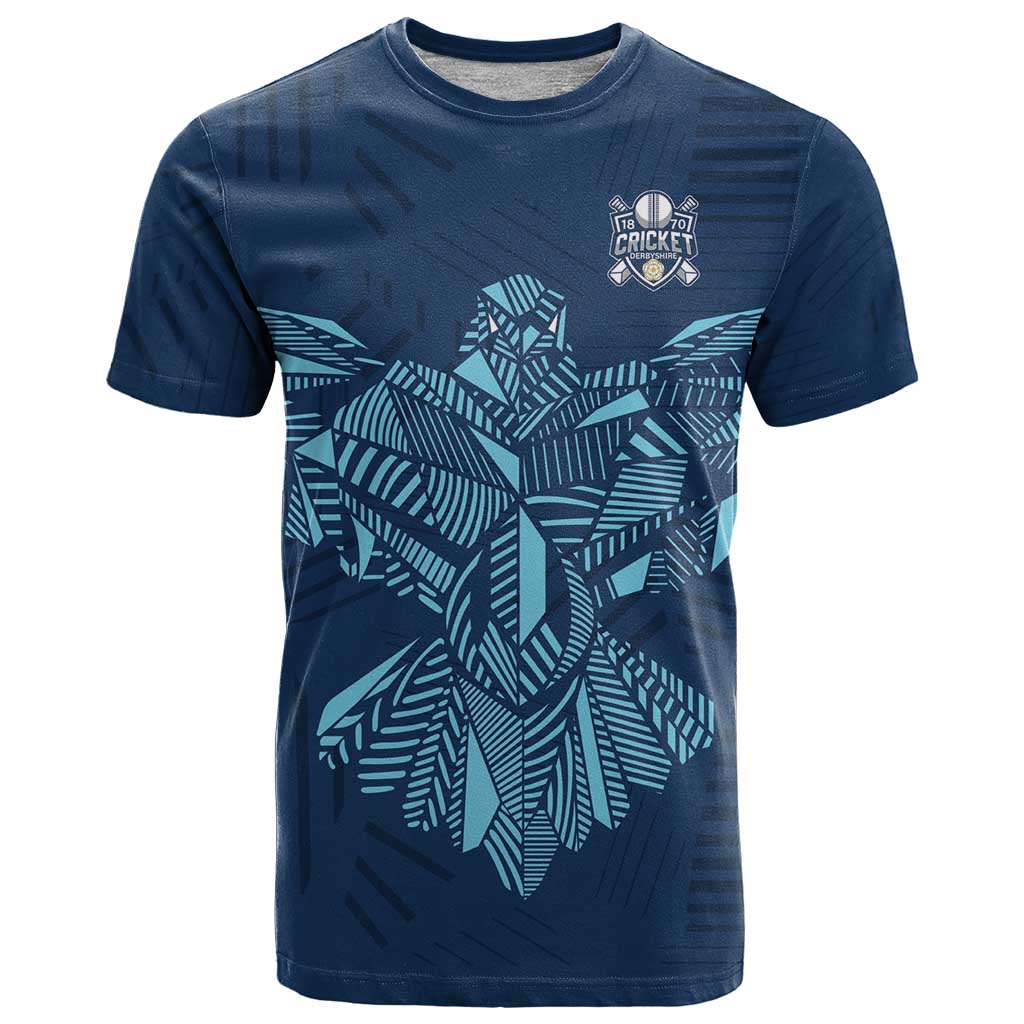 Custom Derbyshire Cricket Spirit T-Shirt Derbyshire Falcons Sporty Style Graphic Tee
