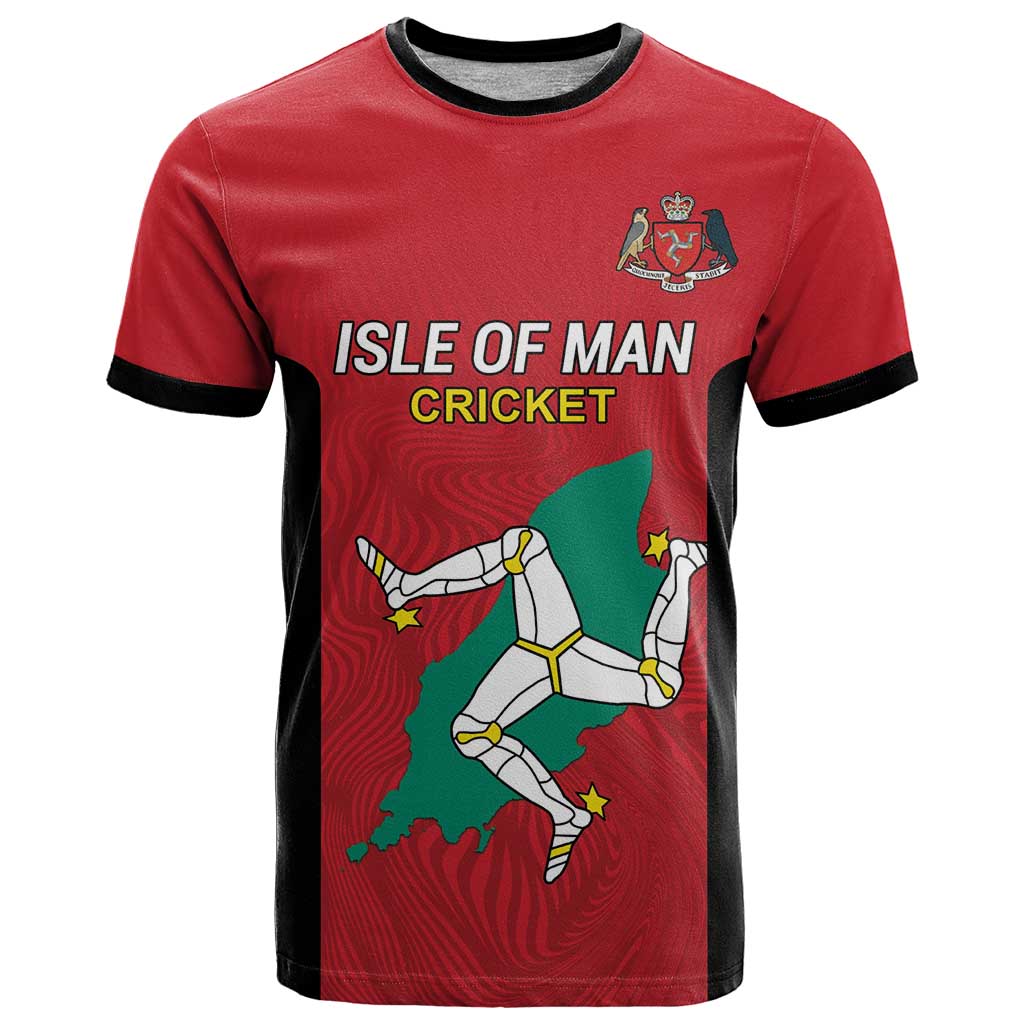 Custom Isle of Man Cricket T-Shirt Quocunque Jeceris Stabit Graphic Tee