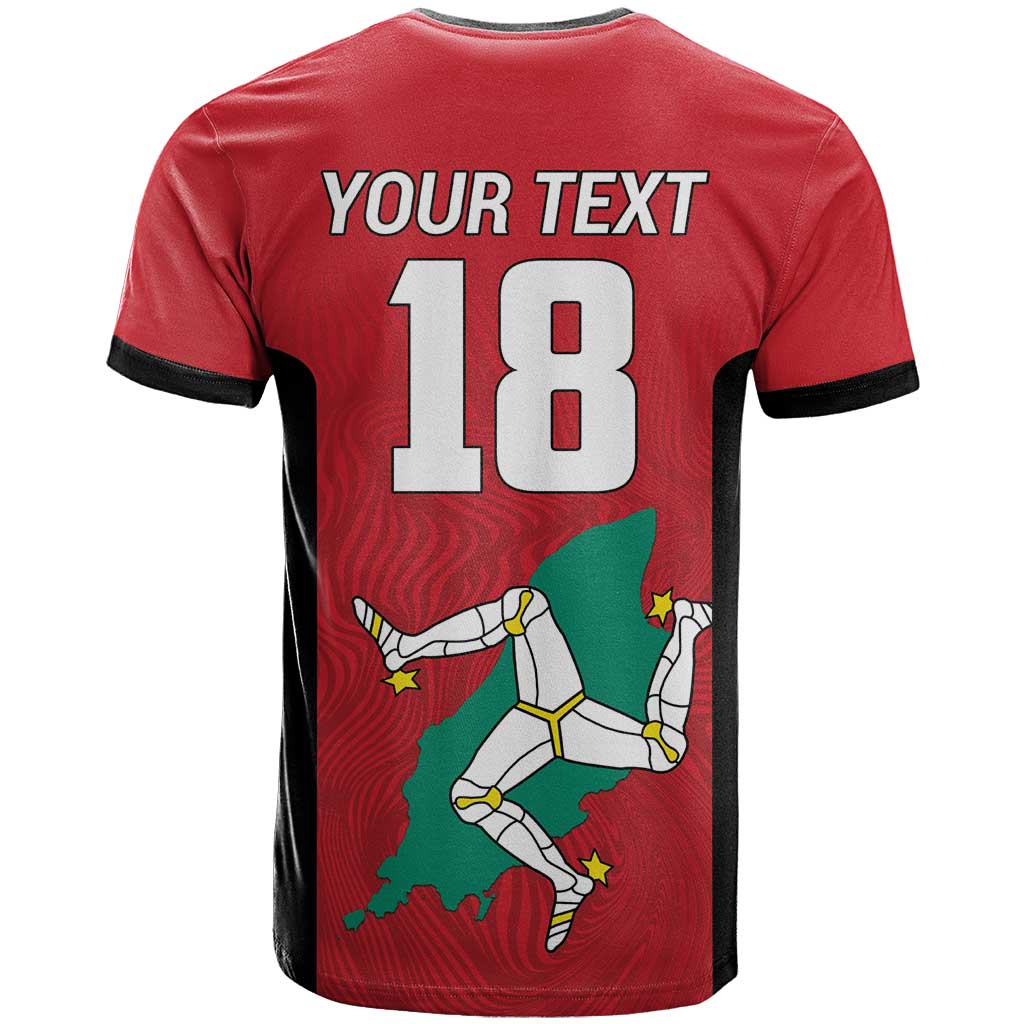 Custom Isle of Man Cricket T-Shirt Quocunque Jeceris Stabit Graphic Tee