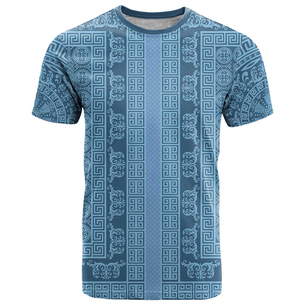 Greek Key Pattern T-Shirt Ancient Meander Geometric Art Graphic Tee