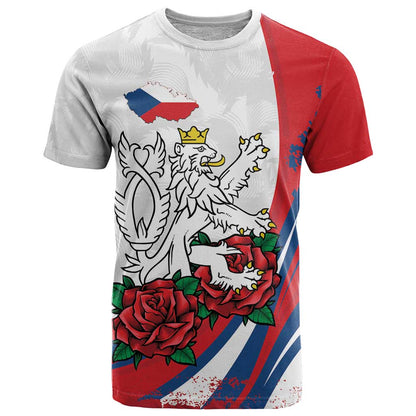 Personalized Czech Republic T-Shirt Pravda Vitezi With Rose Graphic Tee
