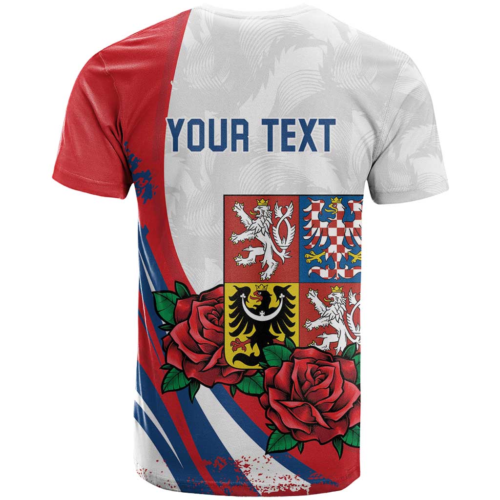 Personalized Czech Republic T-Shirt Pravda Vitezi With Rose Graphic Tee