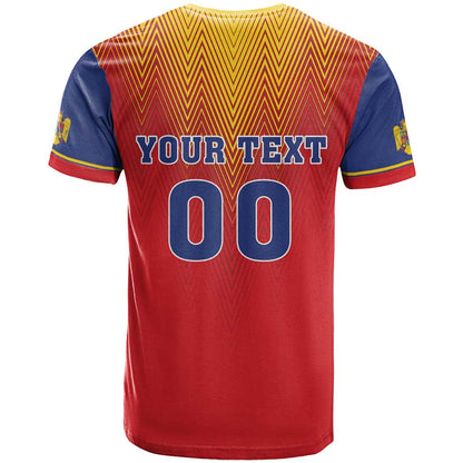 Custom Romania Volleyball T-Shirt Sporty Style Graphic Tee