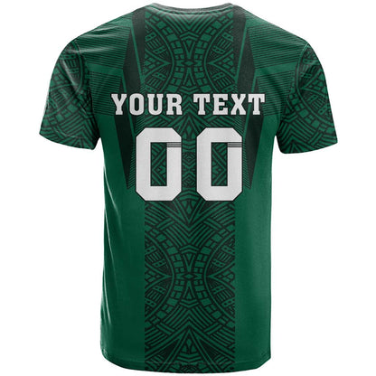 Custom Mexico Football T-Shirt El Tricolor Go Champions Aztec Pattern Graphic Tee