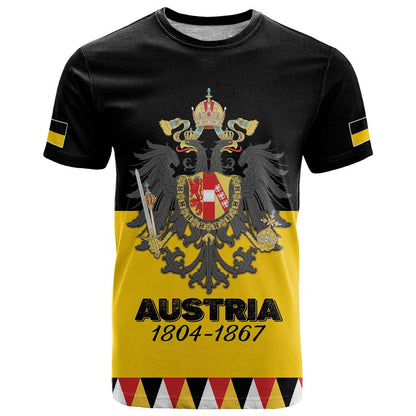 Austrian Empire 18041867 T-Shirt Flag Style Graphic Tee