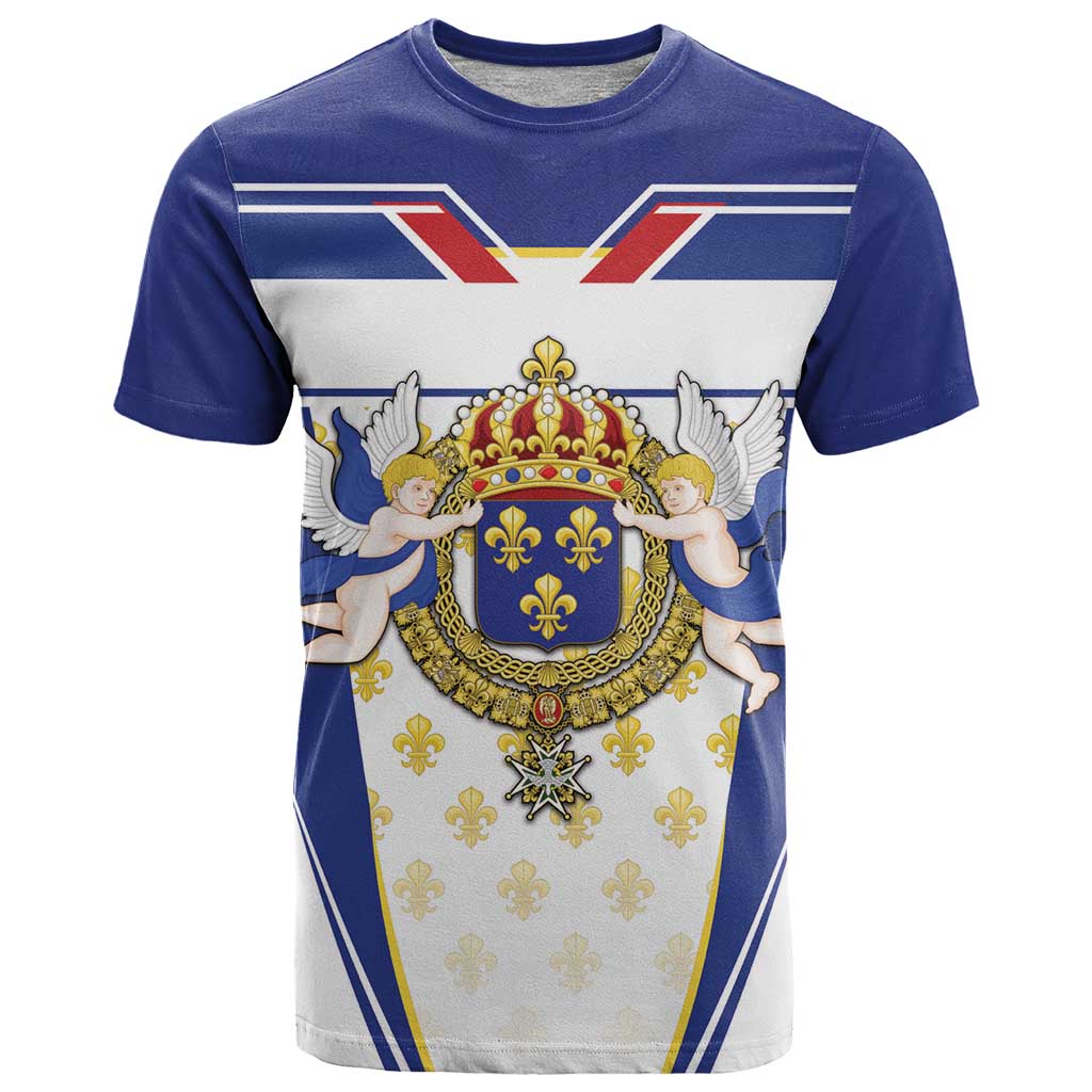 Personalized French Colonial Empire T-Shirt Royal Standard of France Graphic Tee