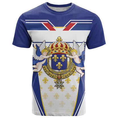 Personalized French Colonial Empire T-Shirt Royal Standard of France Graphic Tee