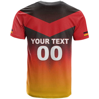 Custom Germany Football T-Shirt Special Flag Style Graphic Tee