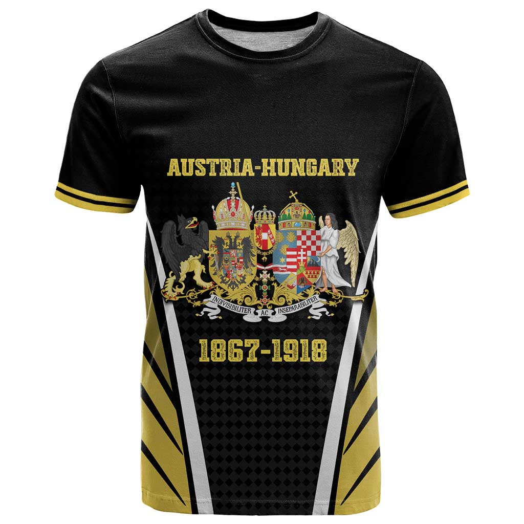 Personalized Austro-Hungarian Empire 1867-1918 T-Shirt Flag Color Inspiration Graphic Tee