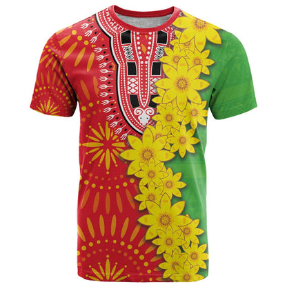 Eritrea Enkutatash Dashiki T-Shirt With Folk Pattern Graphic Tee