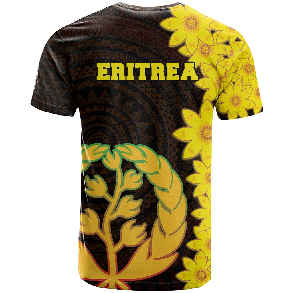 Enkutatash Eritrea New Year T-Shirt With Coat Of Arms Graphic Tee