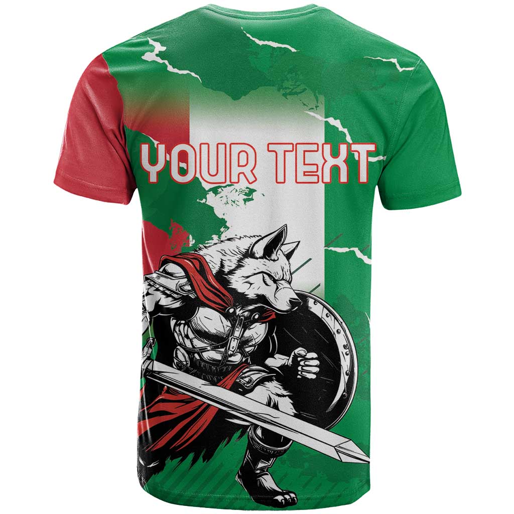Personalized Italy T-Shirt Wolf Warrior Grunge Style Graphic Tee