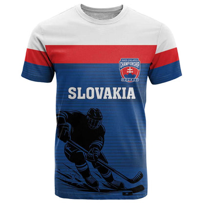 Custom Slovakia Hockey T-Shirt Go Nasi Chlapci Graphic Tee