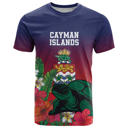 Custom Cayman Islands T-Shirt Green Turtle Sporty Style Graphic Tee