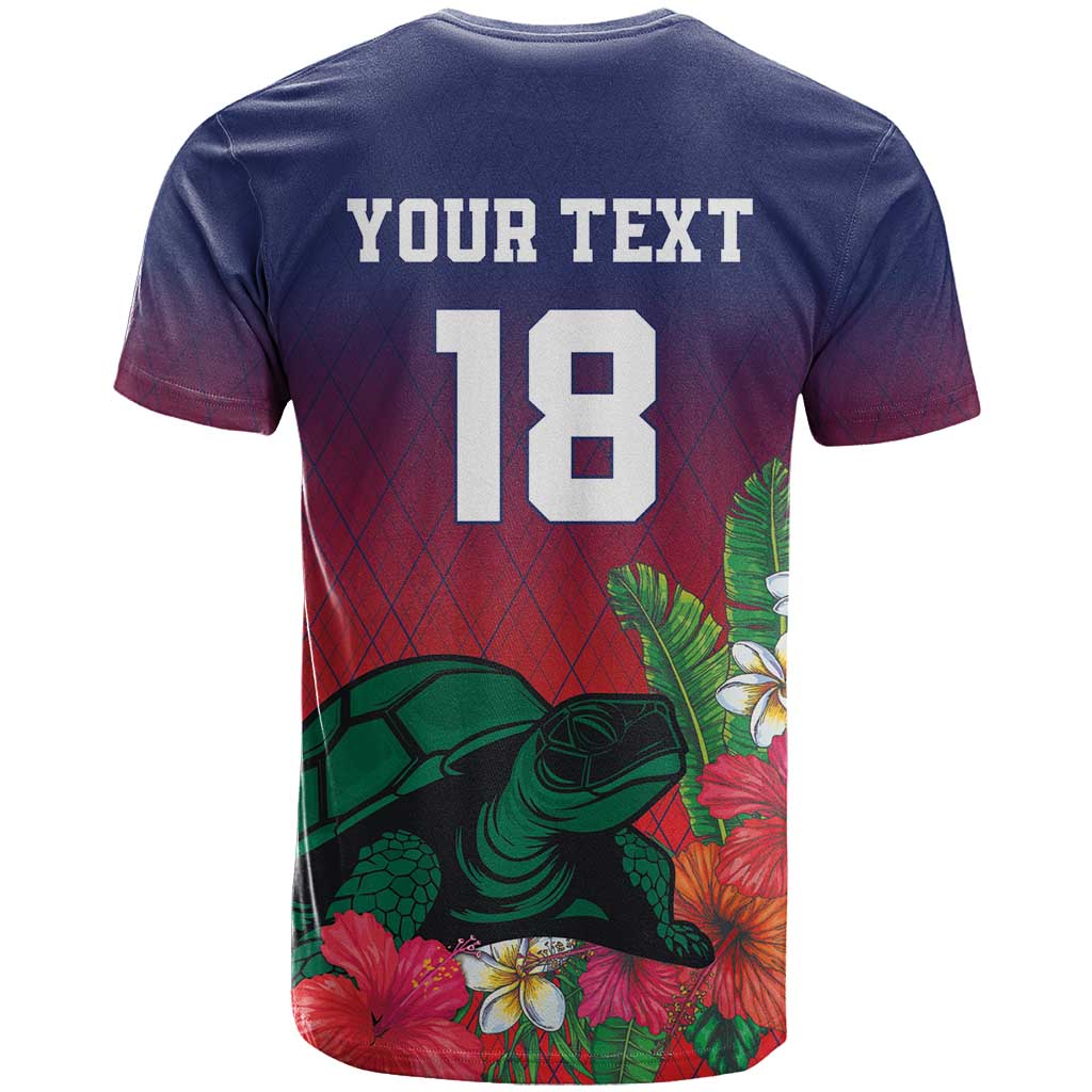 Custom Cayman Islands T-Shirt Green Turtle Sporty Style Graphic Tee