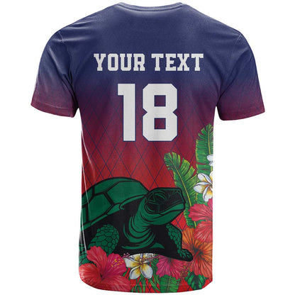 Custom Cayman Islands T-Shirt Green Turtle Sporty Style Graphic Tee