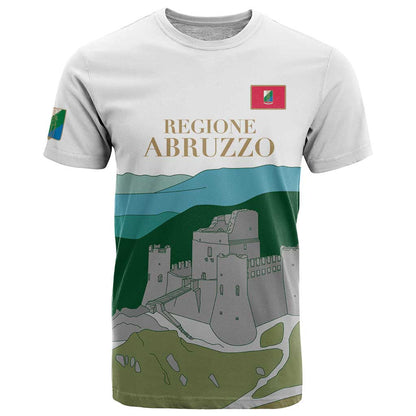 Custom Italy Abruzzo T-Shirt Gran Sasso d'Italia Graphic Tee