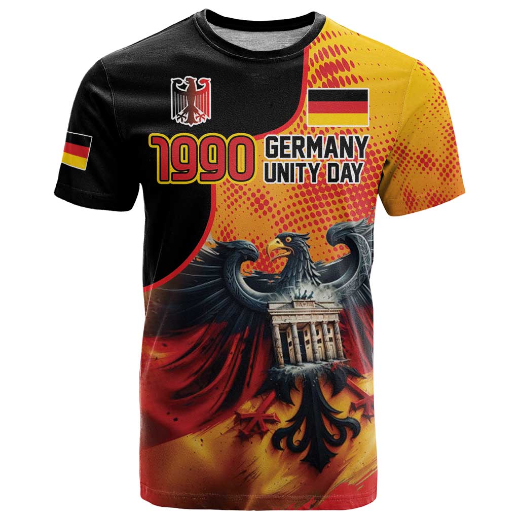 Personalized Germany Unity Day T-Shirt The Eagle With Berlin Wall Graphic Tee