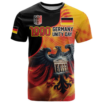 Personalized Germany Unity Day T-Shirt The Eagle With Berlin Wall Graphic Tee